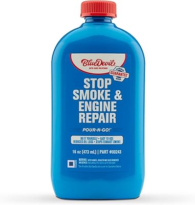 BlueDevil Products Stop Smoke & Engine Repair – 16 oz | Reduces Exhaust Smoke & Restores Engine Compression | Works While You Drive