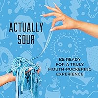 Vista 4 de SOUR STRIPS Tiras de caramelo agrio con sabor a frambuesa, cinturones de caramelo deliciosamente agrios, caramelos veganos, 12 tiras por paquete