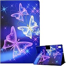 Case for Lenovo Tab M10 HD 2nd Gen TB-X306X/TB-X306F Folio TPU+PU Stand Function Protective Smart Cover Tablet Case Lenovo Tab M10 HD 10.1 2020,Butterfly Purple