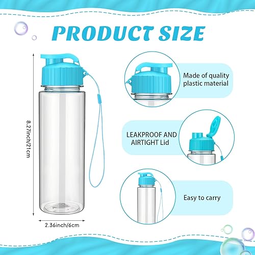 Miniatura 2 de Mifoci 20 botellas de agua de plástico a granel de 17 onzas, botellas de agua de plástico a granel para gimnasio, deportes, adultos y niños,