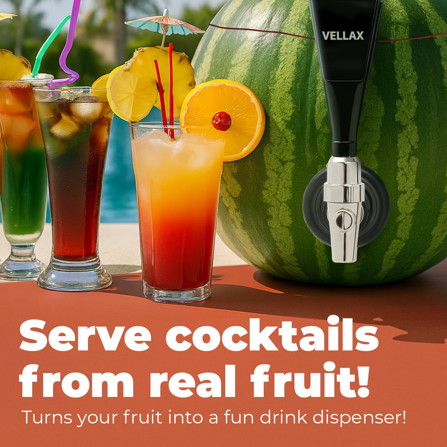 Kit de grifo de sandía, kit dispensador de bebidas con kit de grifo de barril de frutas, grifo de calabaza, kit de extracción de núcleos y herramienta, grifo de bricolaje, grifo - para cerveza, jugo