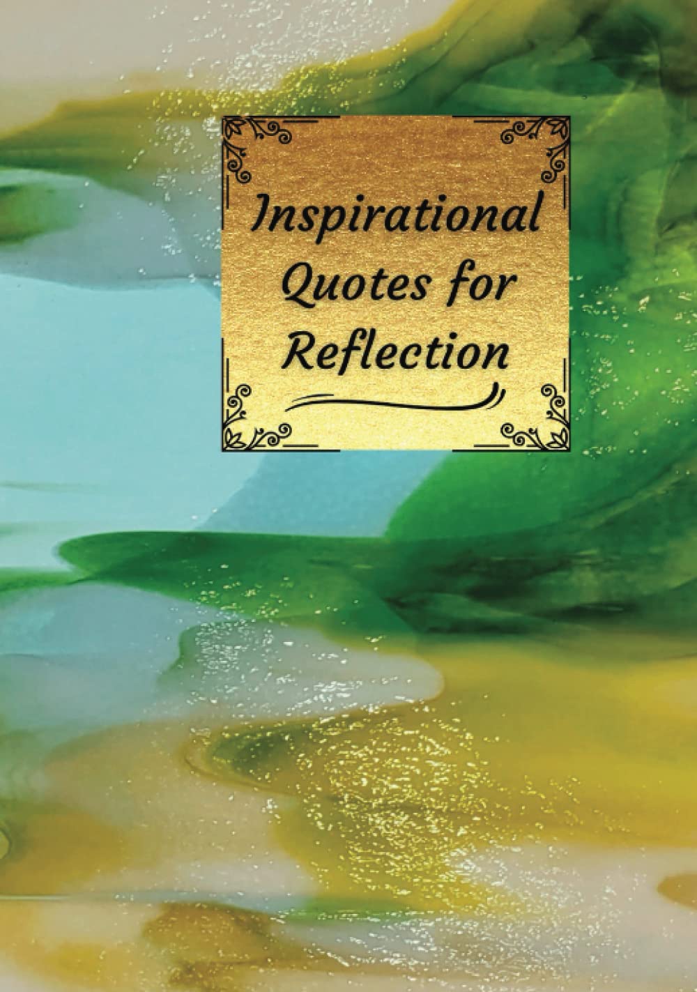 Citations de motivation et art du vitrail sur un carnet de productivité original