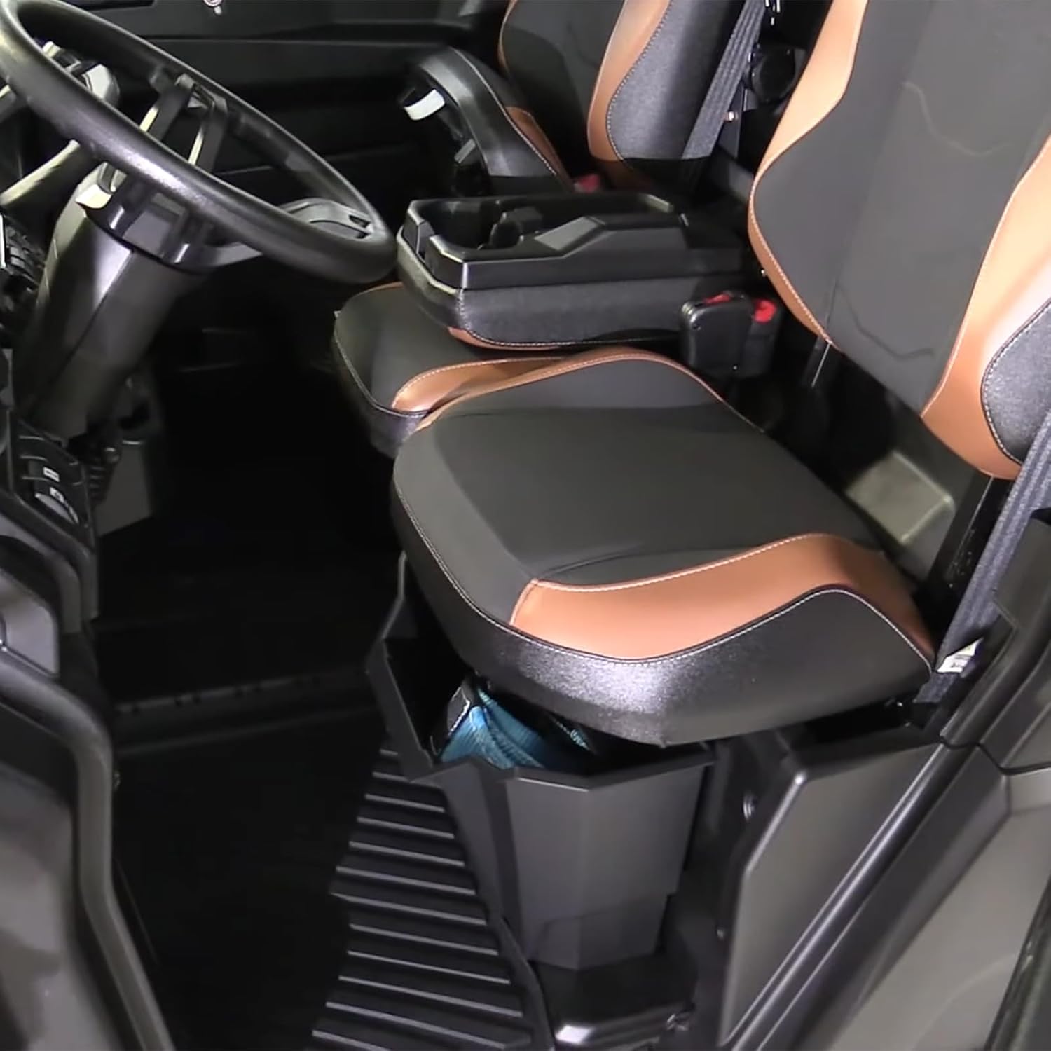 UTV Removable Storage Bin Under-Seat Consoles Storage Box Waterproof Wide Storage Space Organizer Tool Box for Can-Am Defender Max HD5 HD7 HD8 HD9 HD10 2016-2025