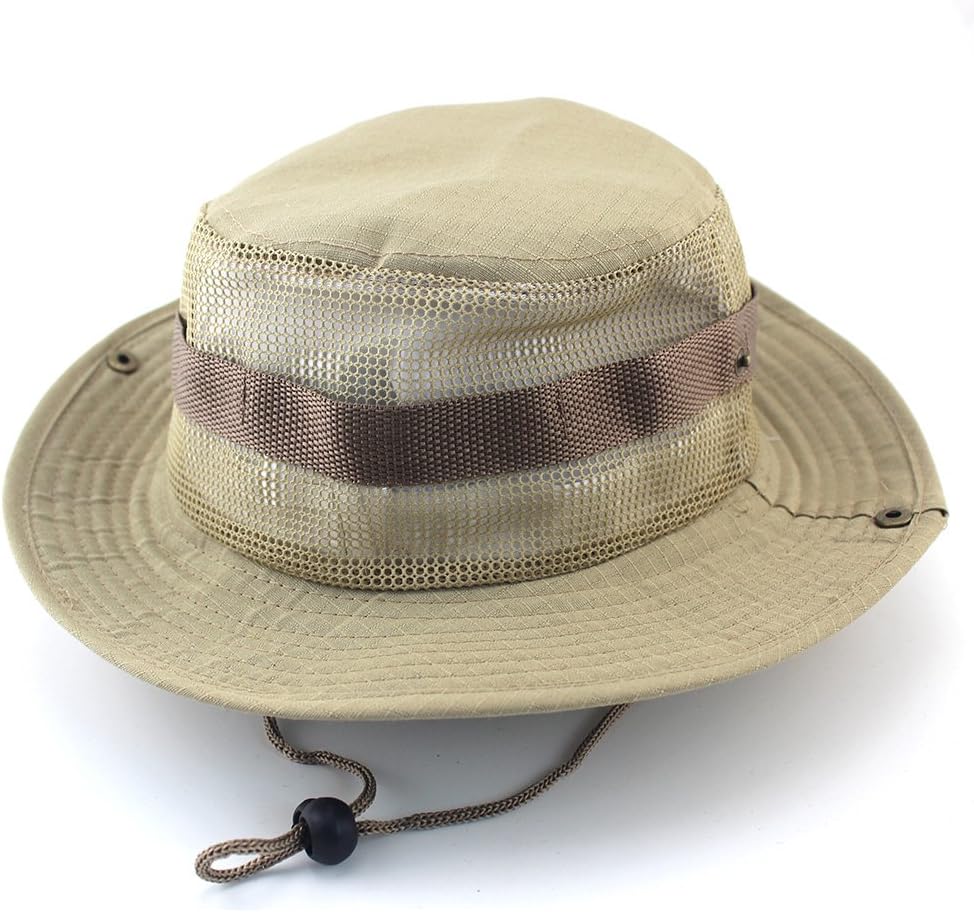 Yifun Outdoor Unisex Summer Mesh Fishing Sun Hat Packable Booney Hat