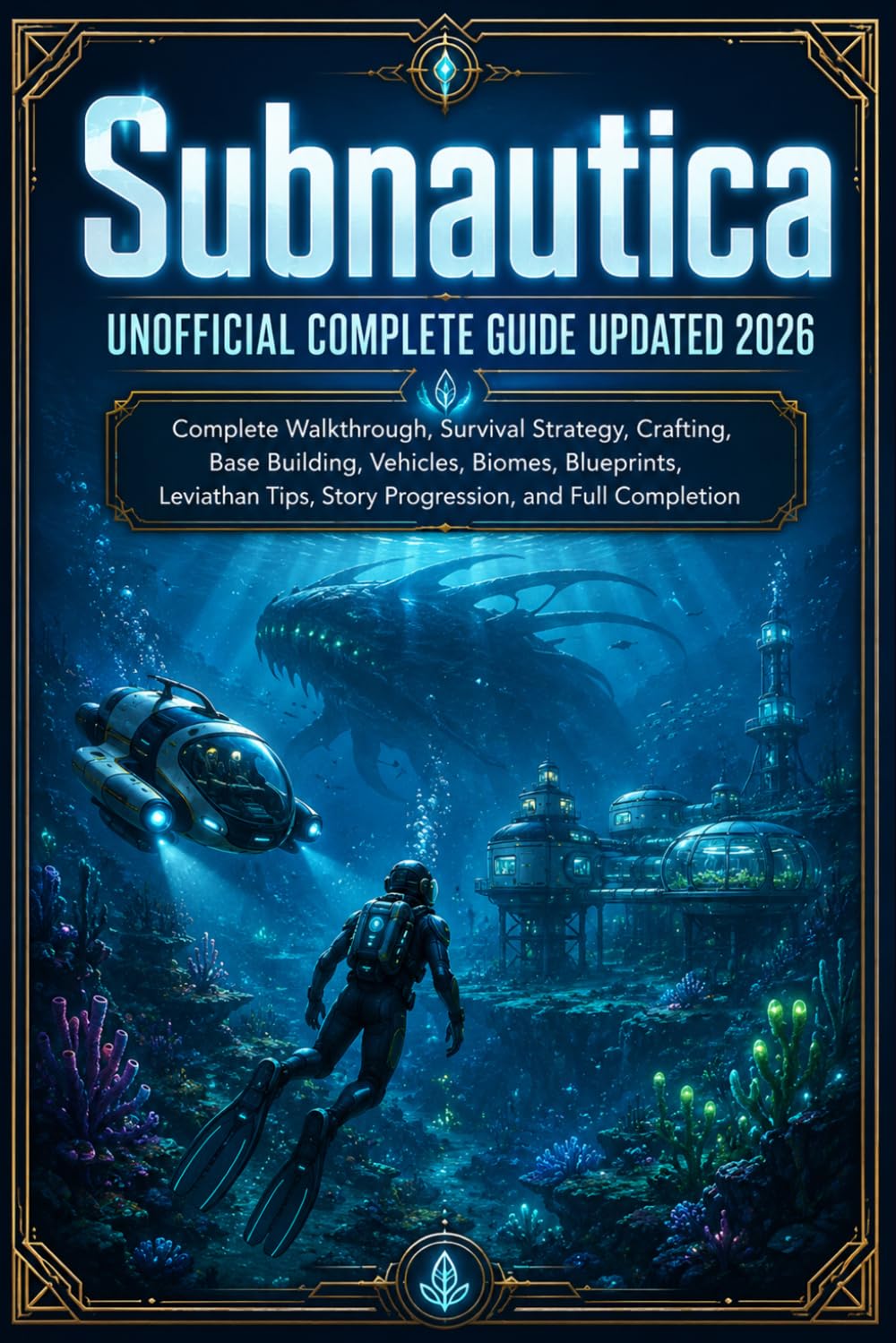 Subnautica Unofficial Complete Guide Updated 2026: Complete Walkthrough, Survival Strategy, Crafting, Base Building, Vehicles, Biomes, Blueprints, ... Tips, Story Progression, and Full Completion