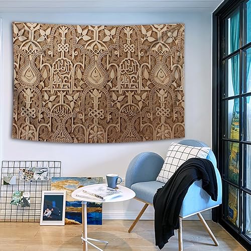 Simsant RGTZGSI012 - Tapiz marroquí para colgar en la pared, para dormitorio, sala de estar, dormitorio, 60 x 40 pulgadas