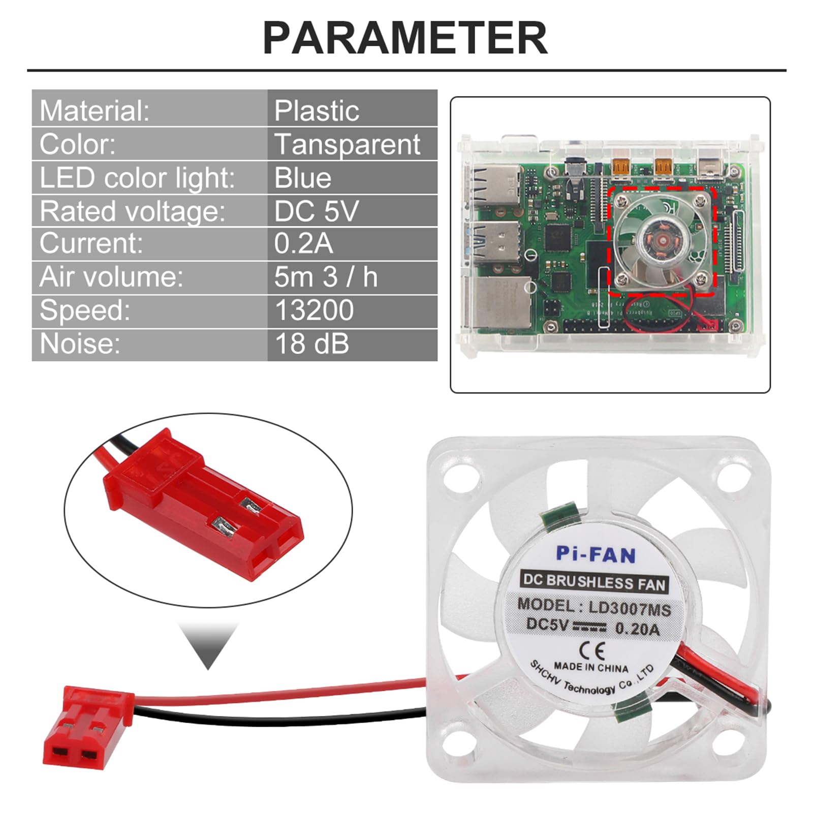 Amazon.com: MakerFocus 2pcs Raspberry Pi 4B Fan, Raspberry