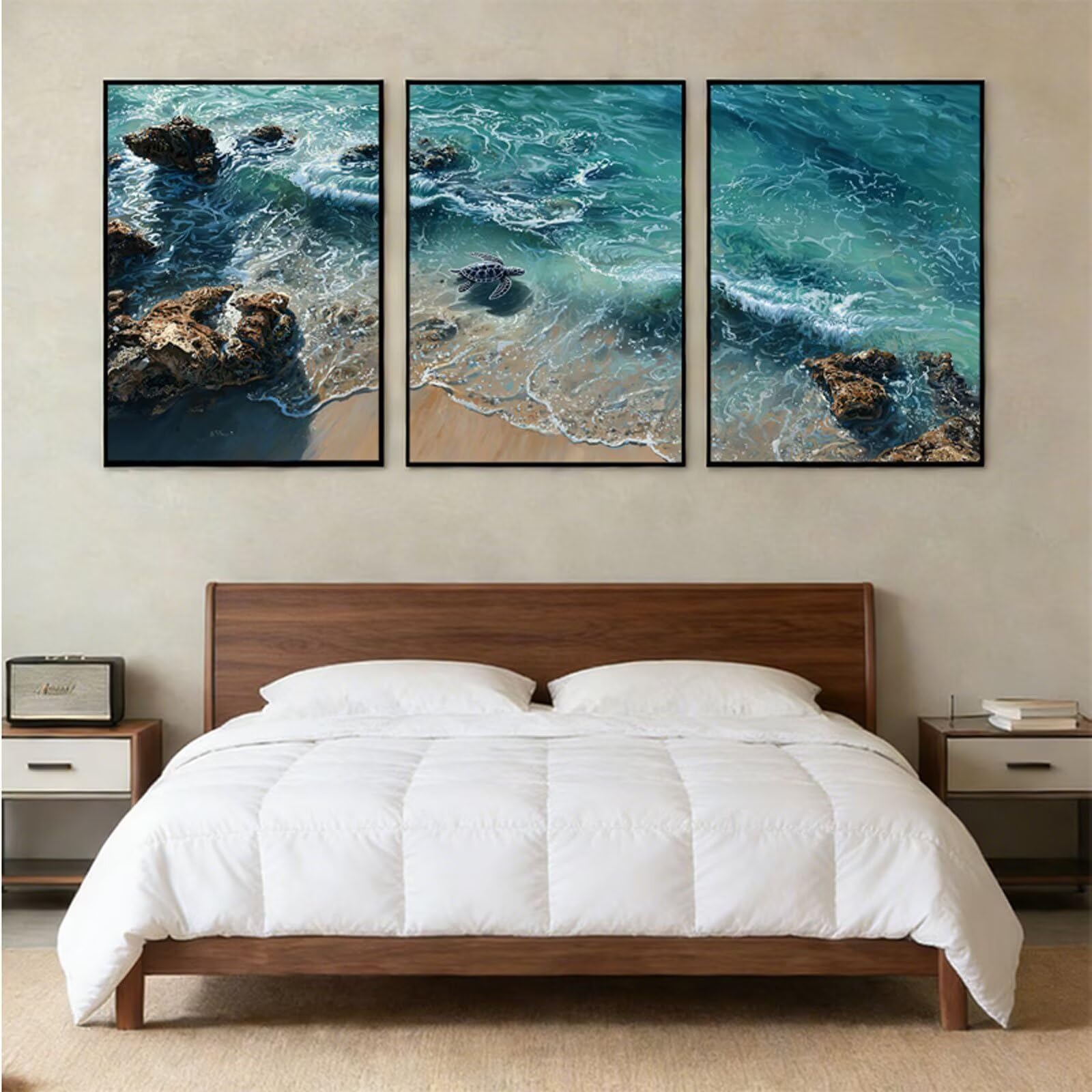 Zestawy do malowania diamentowego, plaża, diamentowy obraz, tryptyk, zestawy dla dorosłych, krajobraz, DIY, kwadratowy kryształ, kryształ górski, haft krzyżykowy, prezenty dla kobiet, dekoracja