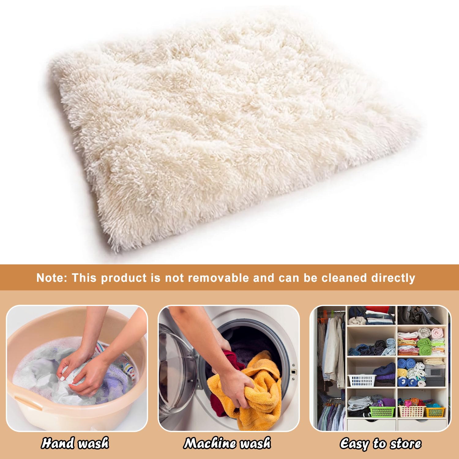 Jesdavan Cuccia Pelosa, Pieghevole Interno, Lavabile Lettino, Morbida Adatto a Gatti Cani di Piccola e Media Taglia(60 x 50cm)