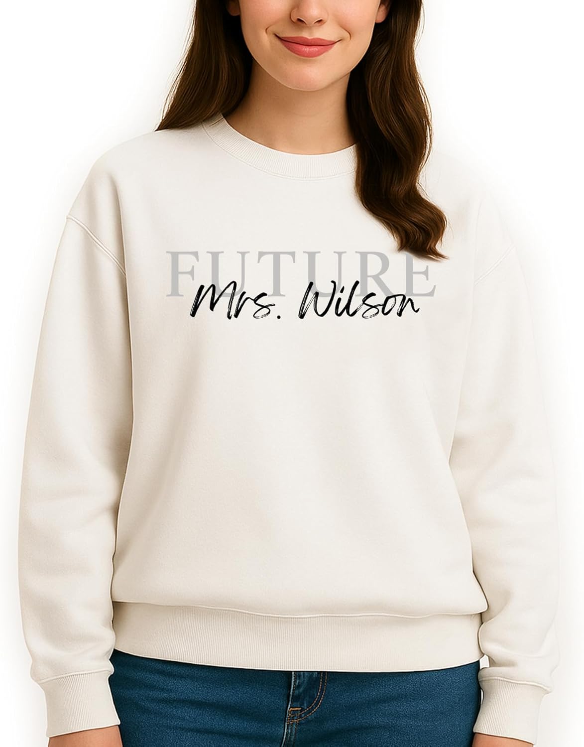 Future Mrs Sweatshirt, Personalized Engagement Gift for Bride, I Said Yes Sleeve or Back Print, Bridal Shower Hoodie, Bachelorette Outfit