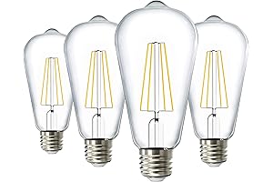 Sunco Dusk To Dawn LED Outdoor Light Bulb, 4 Pack 3000K Warm White