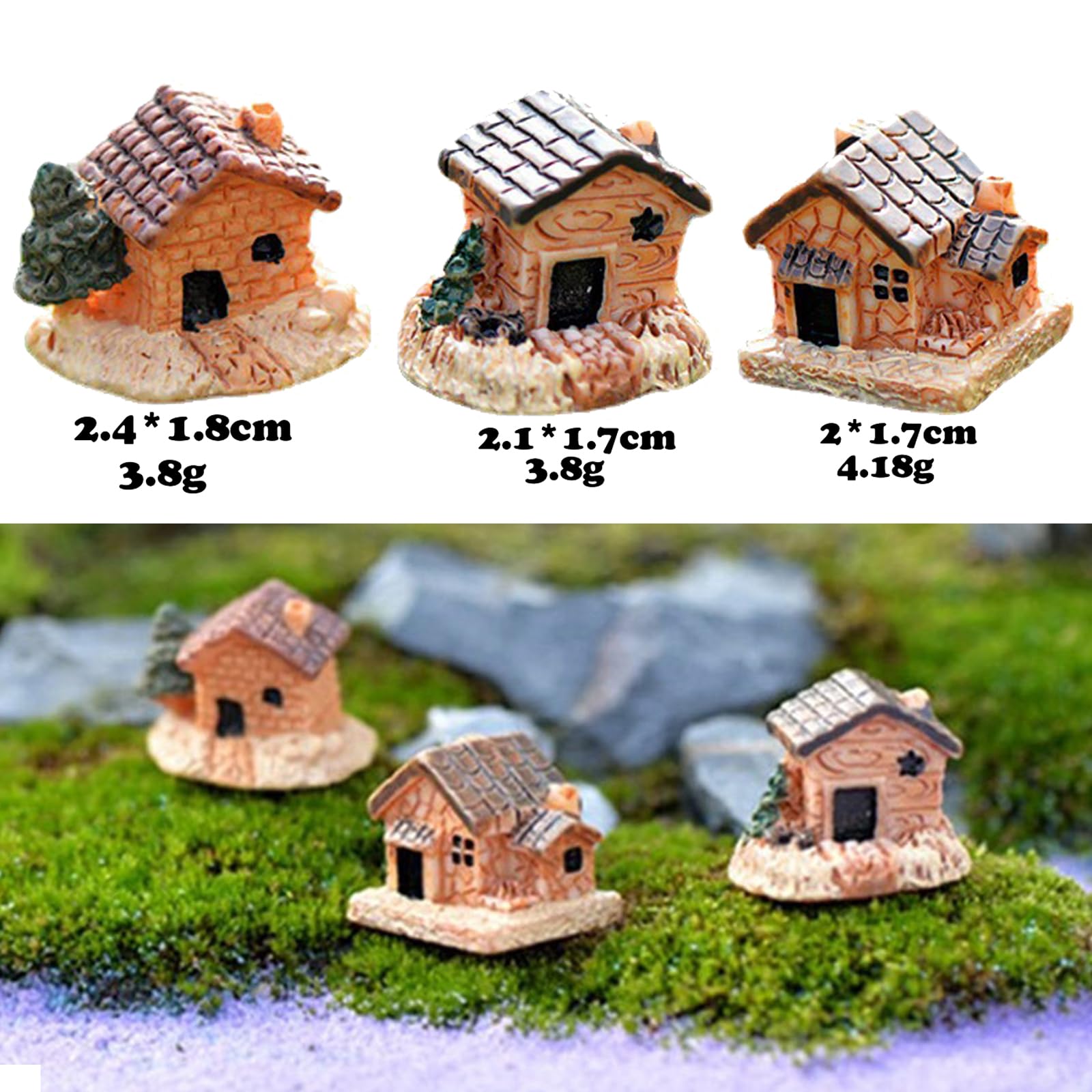 Fairy Garden Case Di Pietra 11 Pezzi Mini Fata Giardino In Miniatura Miniatura Fata Giardino Case Fai Da Te Decorazione Casa Delle Bambole Per La Decorazione Di Bottiglie Di Muschio