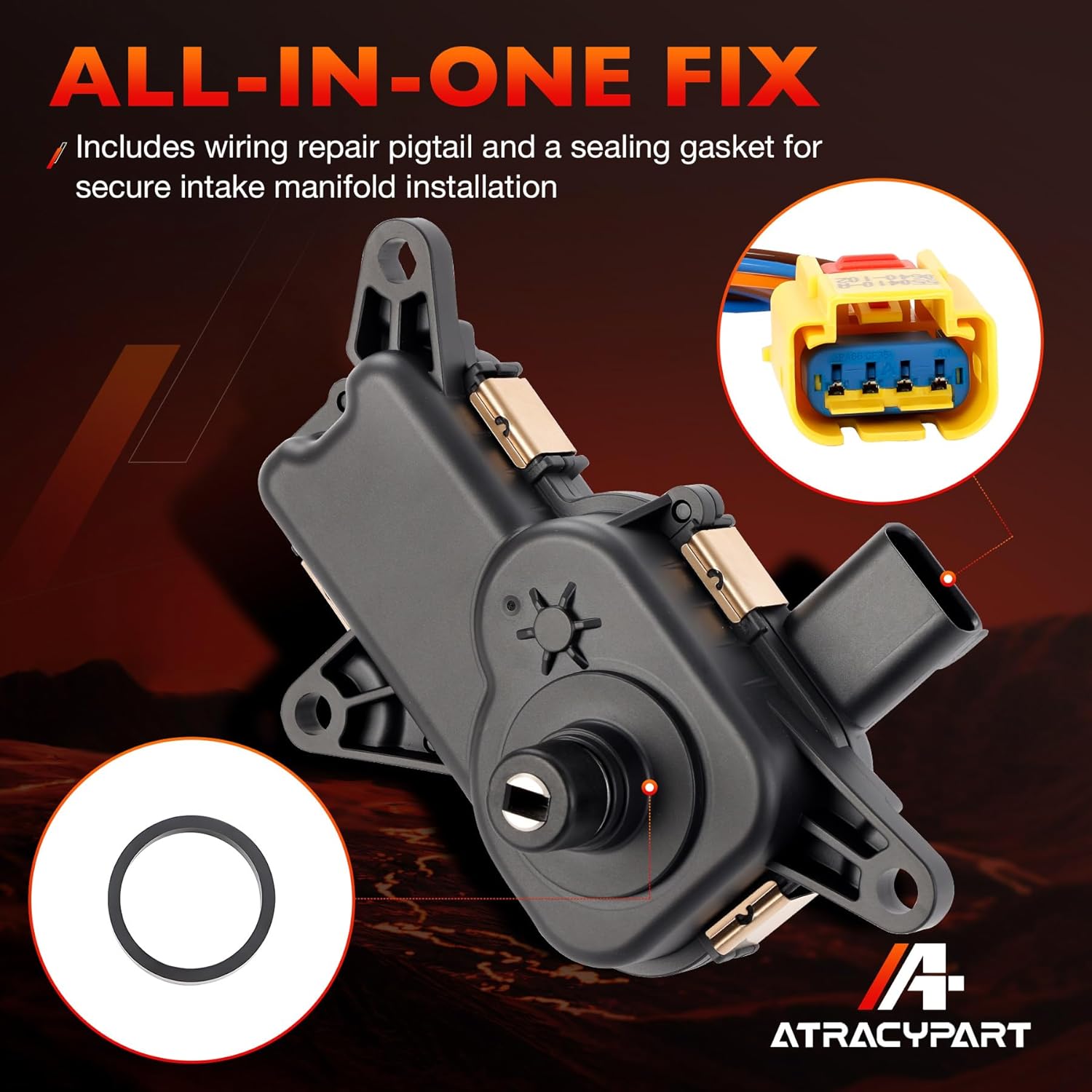 911-933 Intake Manifold Runner Control Valve Compatible With 2009-2021 Chrysler Aspen Dodge Durango Ram 1500 Classic 2500 3500 V8 5.7L, Replace# 53022137AC, 53022137AD, 53022137AE, 53022137AF