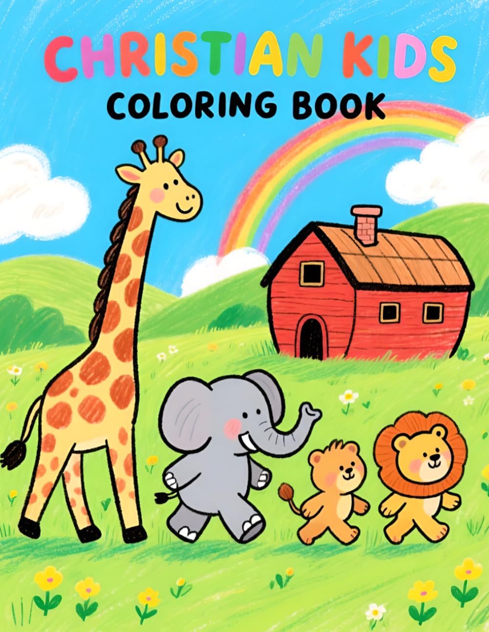 Christian Kids Coloring Book for Kids Ages 3-8: 24 Christian Bible Story Coloring Pages for Preschool and Sunday School | Faith-Based Religious Activity Book