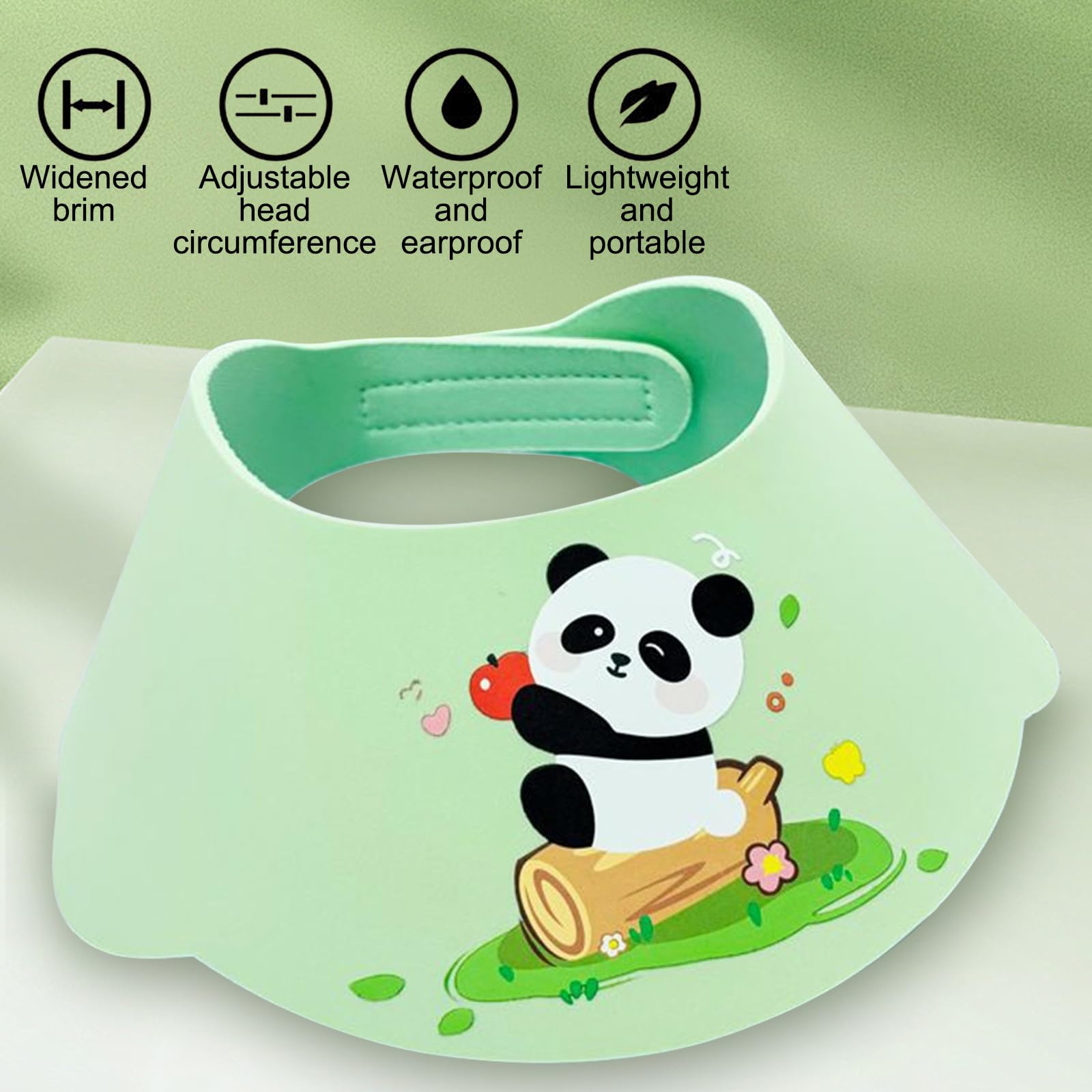 Chapeau Douche Bébé, Réglable Shampooing Bouchon, Bouclier de Lavage des Cheveux Réglable pour Enfant, Bonnet de Douche Bébé Protéger Les Yeux et les Oreilles, pour Enfants