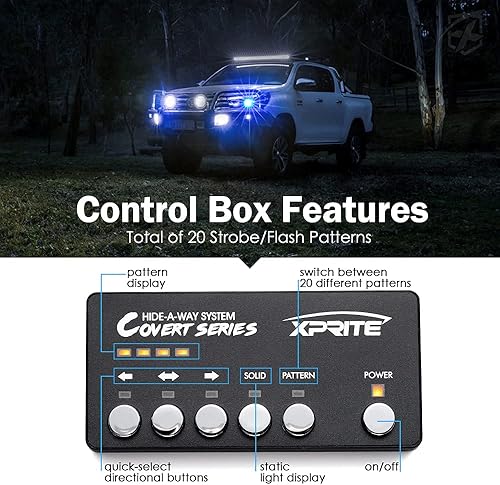 Miniatura 4 de Xprite - Juego de luces led estroboscópicas ocultas