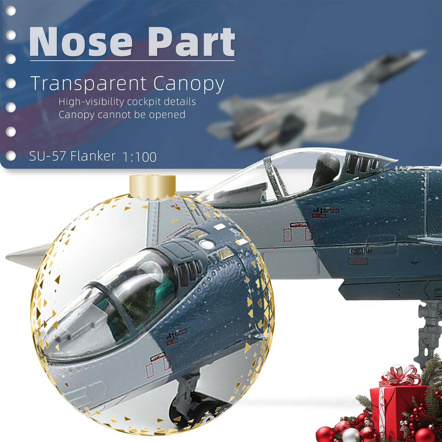 1/100 Scala Sukhoi Su-57 Modello di aereo da caccia multiuso di quinta generazione Russia Kit modello di aereo militare in metallo pressofuso affidabile da caccia stealth per collezione o rega