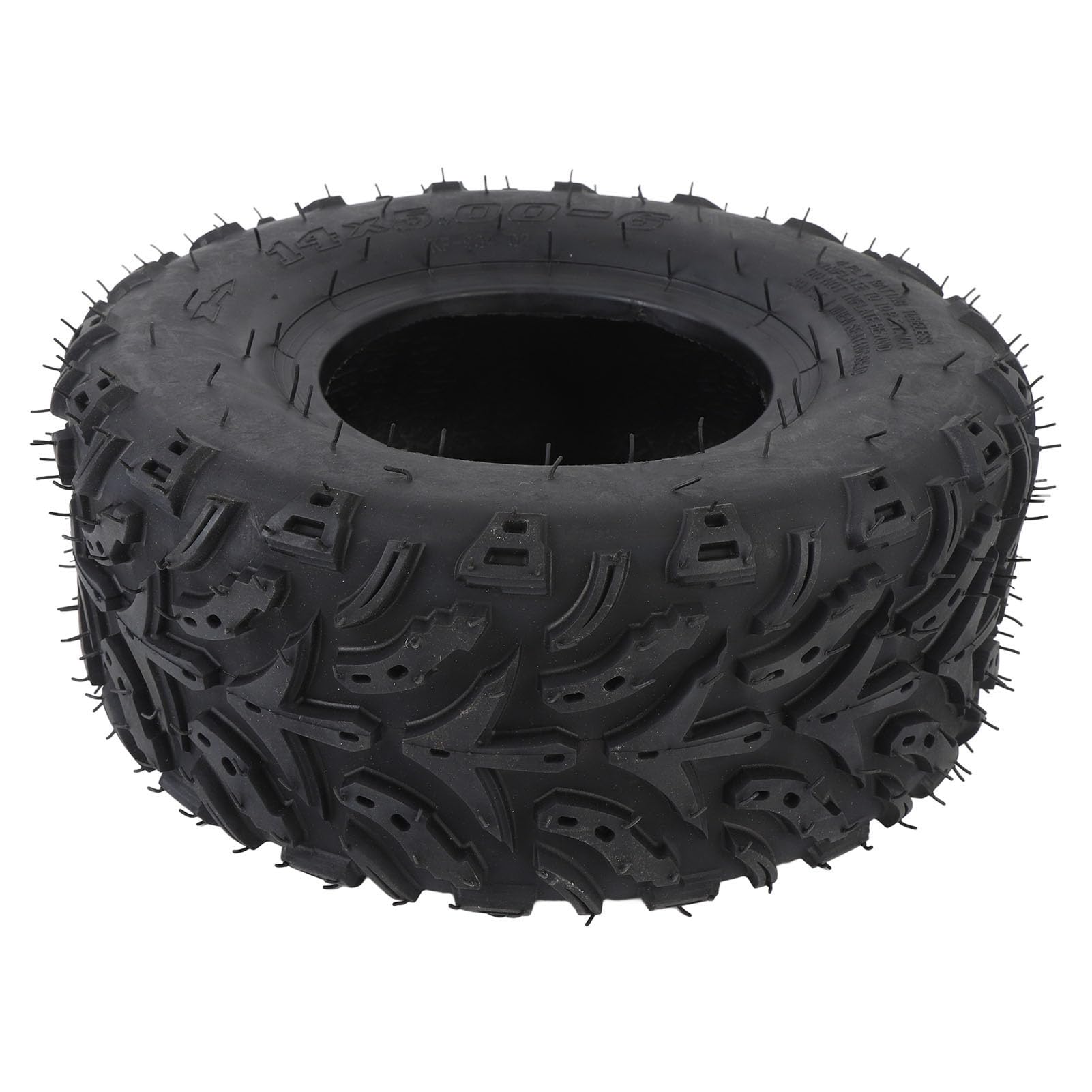 Keenso 14x5.00-6 Neumático, Neumático de Rueda Delantera con Aspiradora sin Cámara de Goma de Borde para la Mini Bicicleta de Carrito de Carretera ATV Quad Off