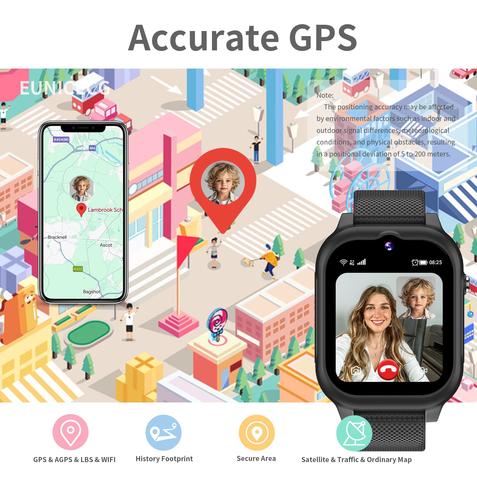 4G Smartwatch Dla Dzieci Chłopcy Dziewczynki Tracker GPS Telefon SOS Rozwołanie wideo Krokomierz Budzik HD Kamera Kalkulator Wodoodporne cyfrowe prezenty