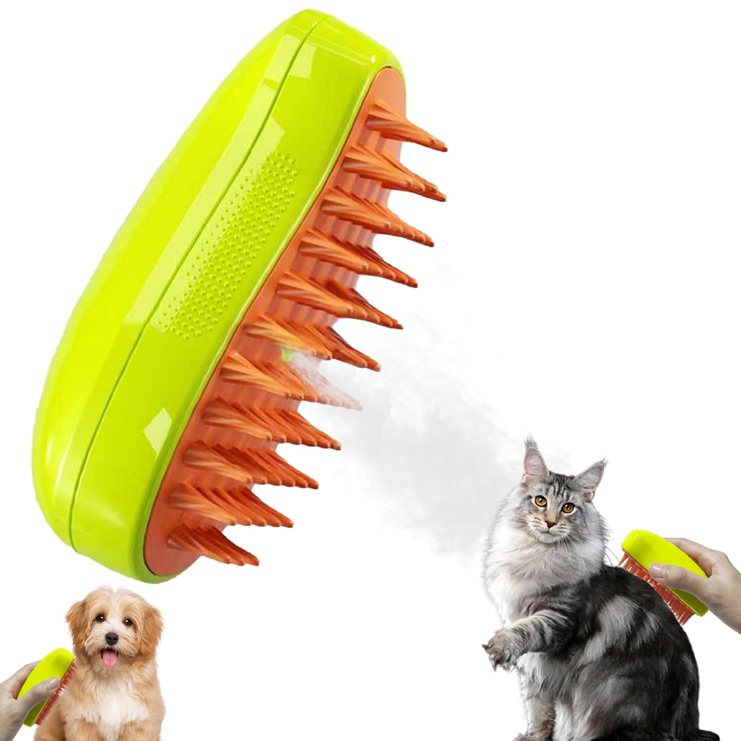 Frogued Steamy Cat Brush, 3in1 Spray Cat Grooming Brush