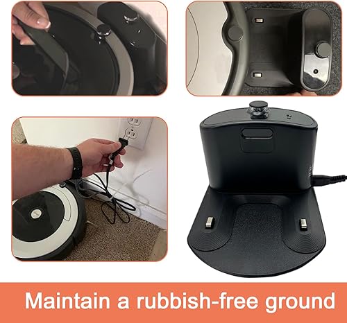 Miniatura 6 de Base de carga Roomba, base de carga Roomba, estación de acoplamiento de repuesto para Roomba e5 e6 i1 i3 i4 i6 i7 i8 500 600 700 800 900 Series