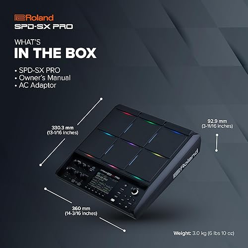 Miniatura 6 de Roland Almohadilla de muestreo SPD-SX PRO La almohadilla de muestreo insignia para bateristas y otros músicos 9 superficies de reproducción, 8