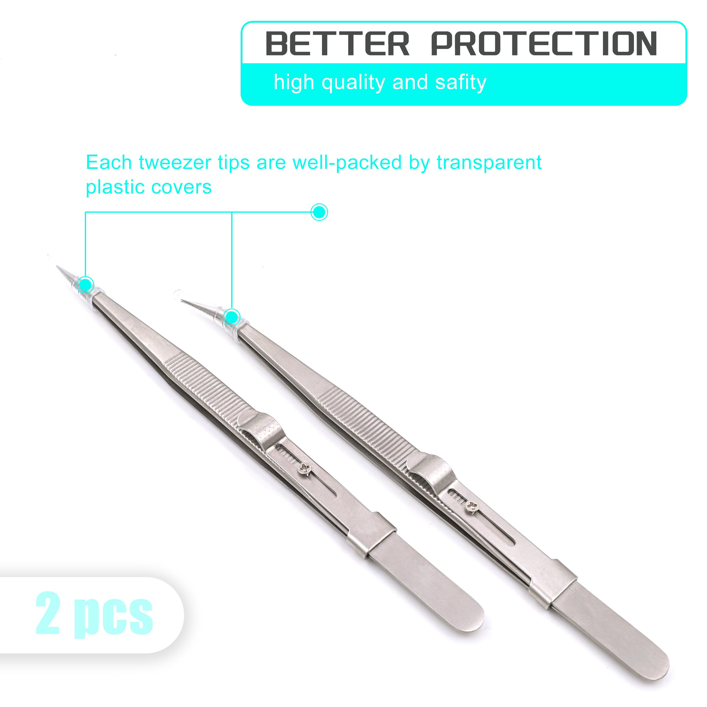 2 pinzette di precisione, strumenti per modellismo hobby, pinzette in acciaio inox piegate e dritte, per Gundam, modello militare in scala, parti in resina 3D, elettronica, Sodlering, fai da te