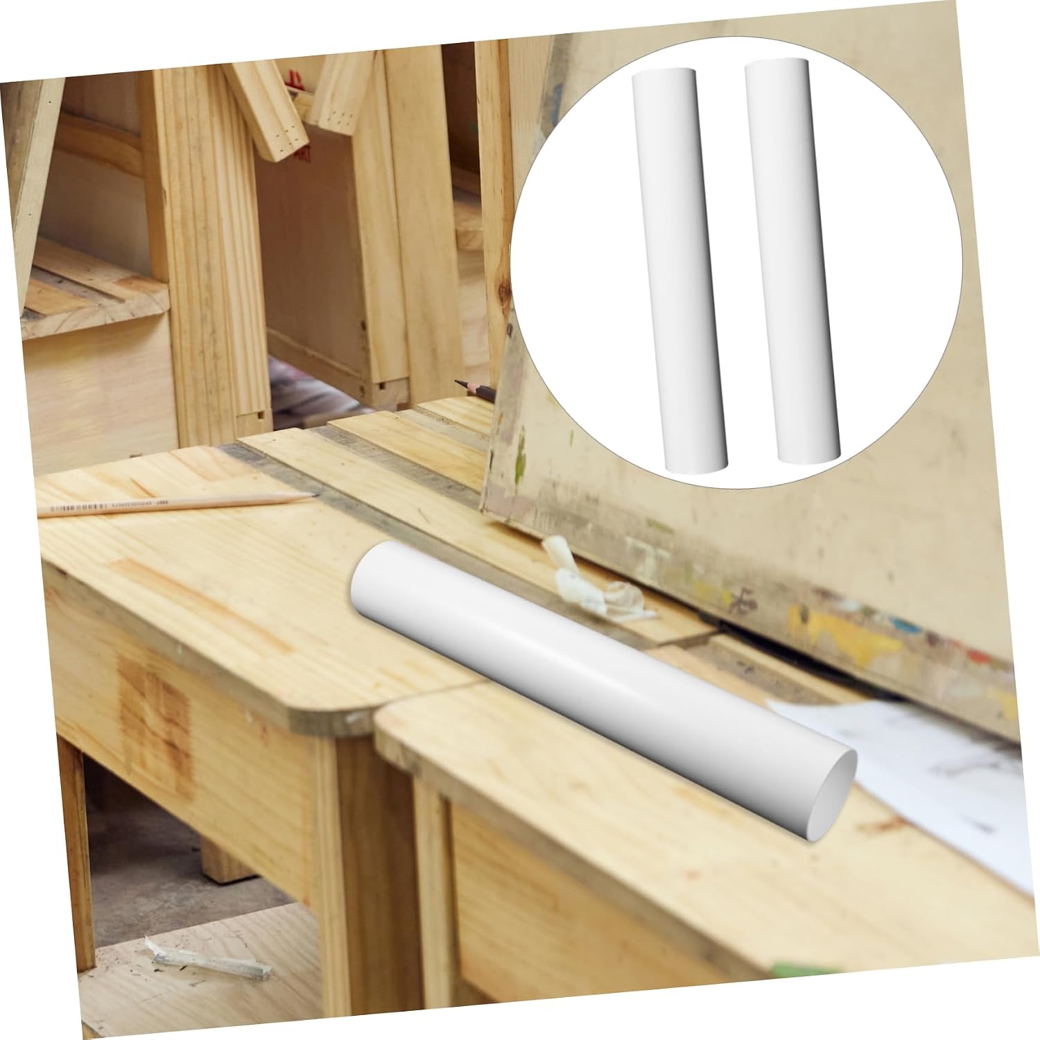 Tofficu 6pcs Artwork Storage Tube Reusable Mailer Tube for Posters Paintings Documents Sturdy and Round Design Easy to Use