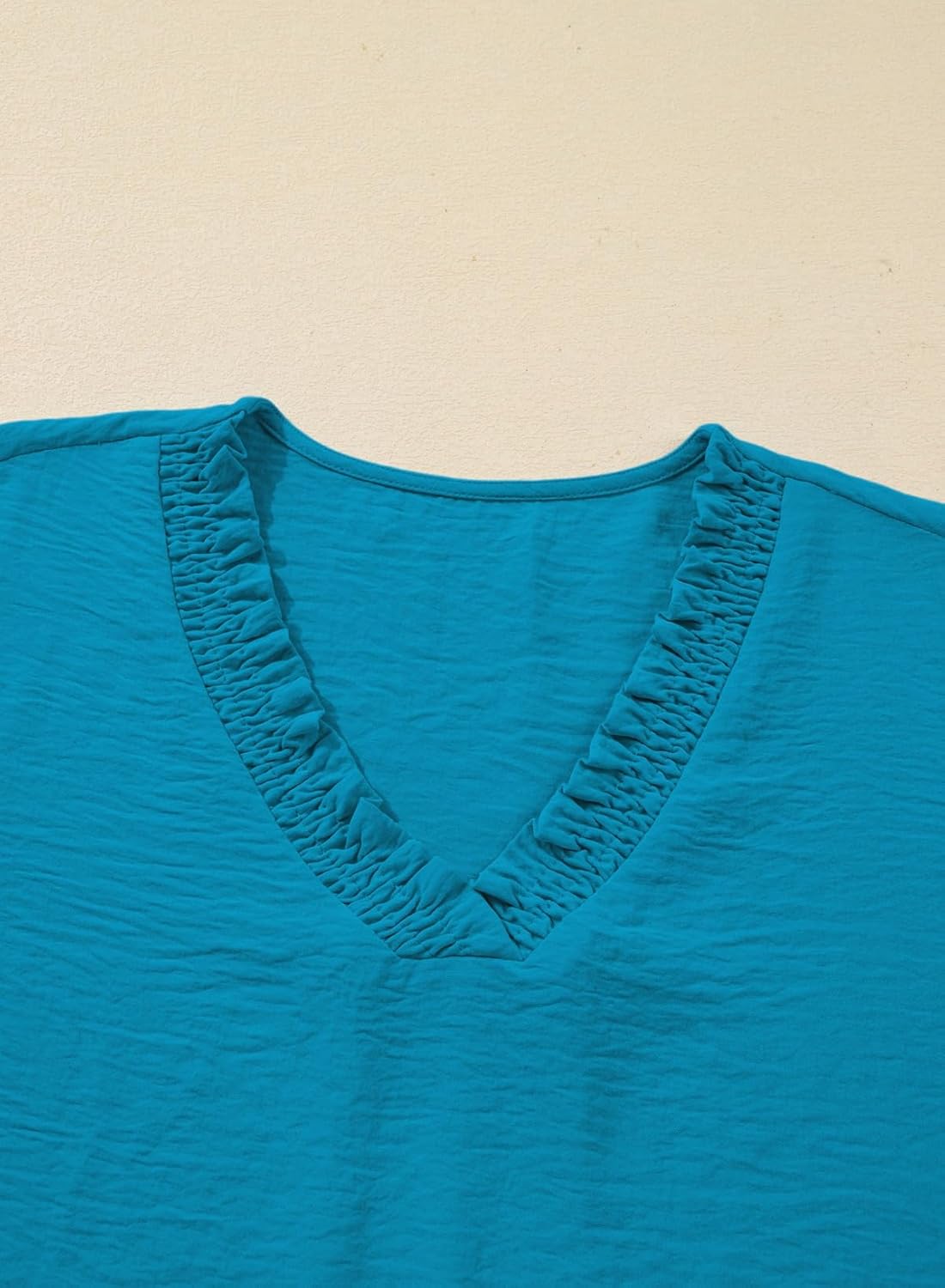 SHEWIN Women Smocked Neck Tops 3/4 Sleeve Loose Fit Shirts Business Dressy Casual 2026 - Image 7