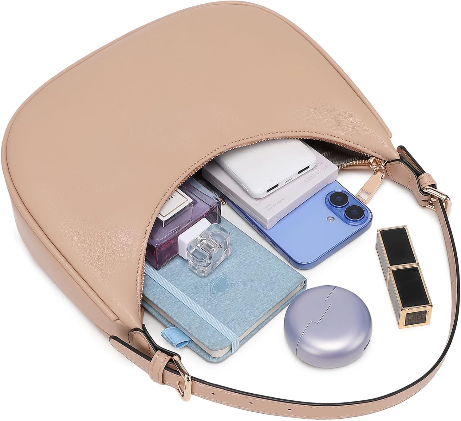 Fashion Small Crescent Underarm Shoulder Bag for Women Trendy Purse Hobo Handbags Clutch Crossbody Bag - Image 6