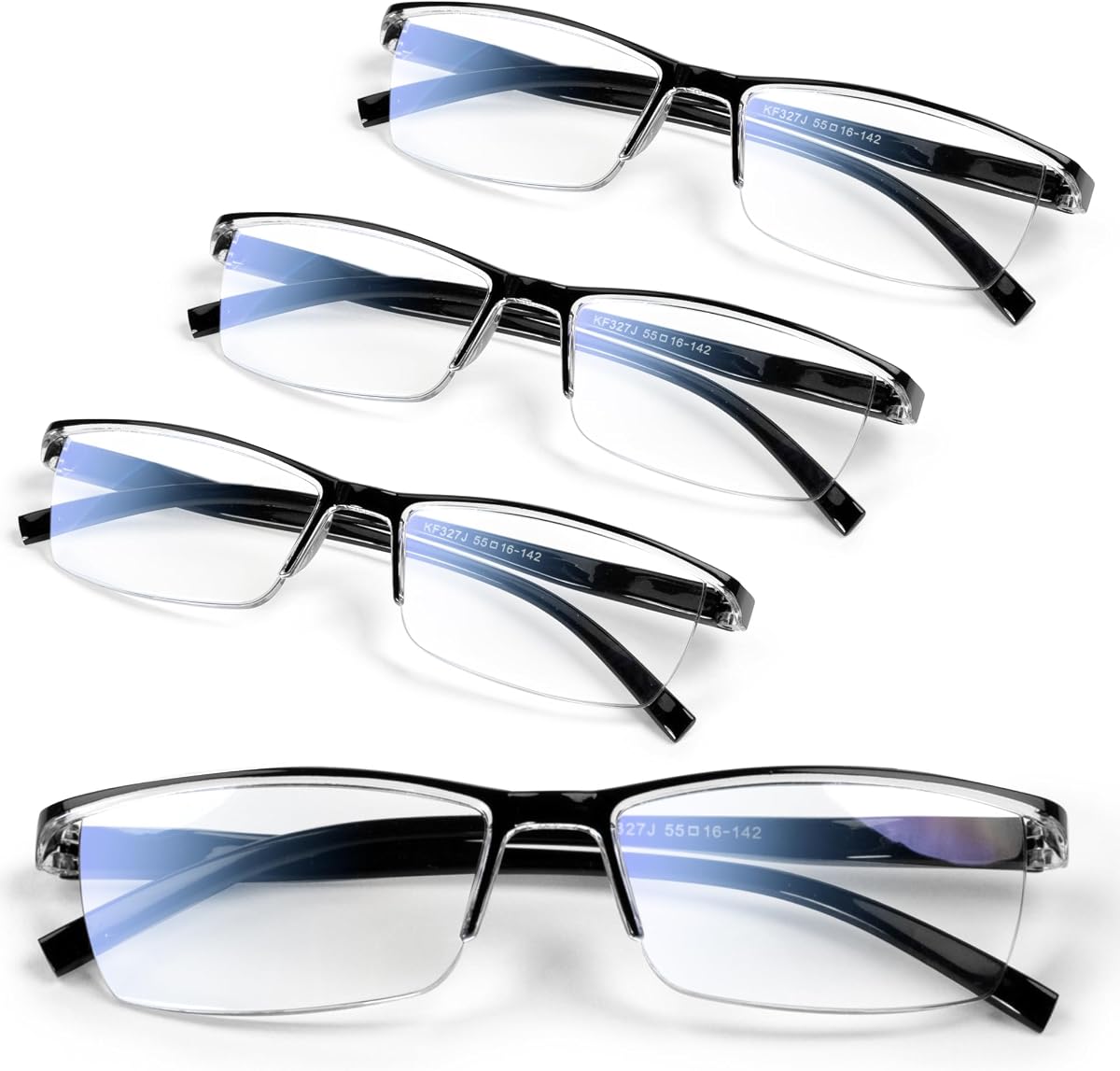 Gaoye 1.25 Executive Style Reading Glasses Men - Durable Readers with Blue Light Filtering- Comfortable Fit with TR90 Frames