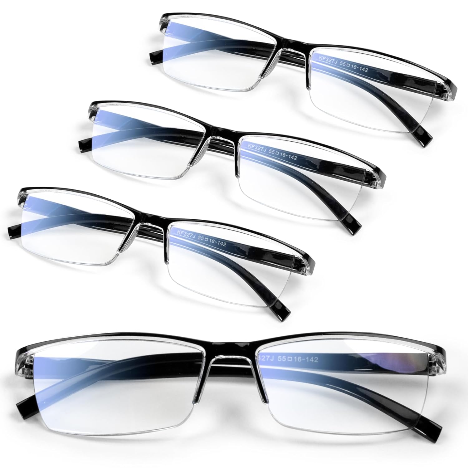 Gaoye Executive Style Reading Glasses Men - Durable Readers with Blue Light Filtering- Comfortable Fit with TR90 Frames
