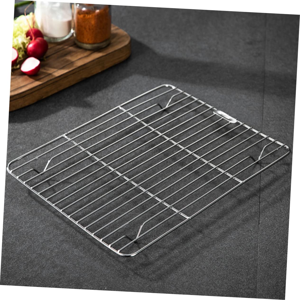 ABOOFAN Versatile Stainless Steel Cooling Rack for Baking Roasting Grilling and Smoking Non Design with Heat Insulation