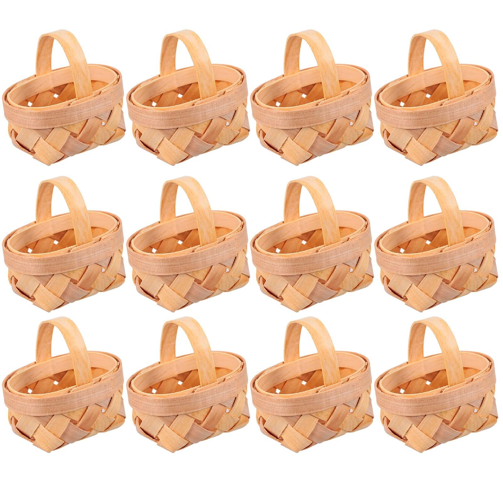 Sponsored Ad – TERRIFI 12 Pack Mini Woven Baskets with Handles, Miniature Picnic Baskets, Wood Woven Dollhouse Flower Basket, Suitable for Party Favors Crafts