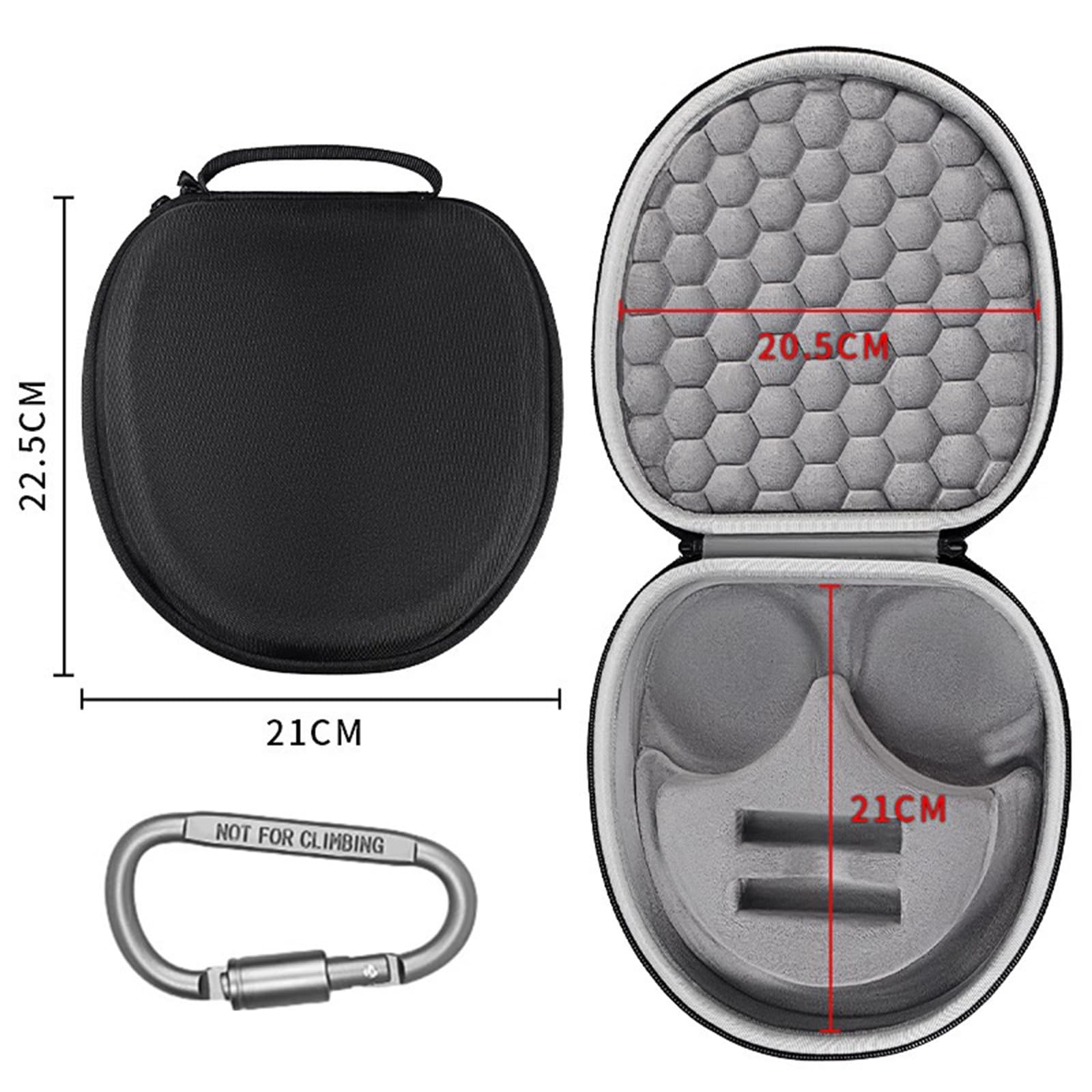 Custodia rigida per cuffie per cuffie WH1000XM4 1000XM3 1000XM2 Scatola di immagazzinaggio con maniglia Scatola per cuffie facile portabilità