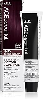 AGE beautiful Permanent Hair Color Dye Liqui-Creme | Neutral Warm Beige & Red Violet Shades | 100% Gray Coverage | Anti-Aging Haircolor | Biotin for Thicker, Fuller Hair | Professional Salon Coloring