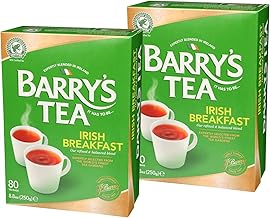 Barry's Tea Irish Breakfast 80 count Tea Bags (Pack of 2)
