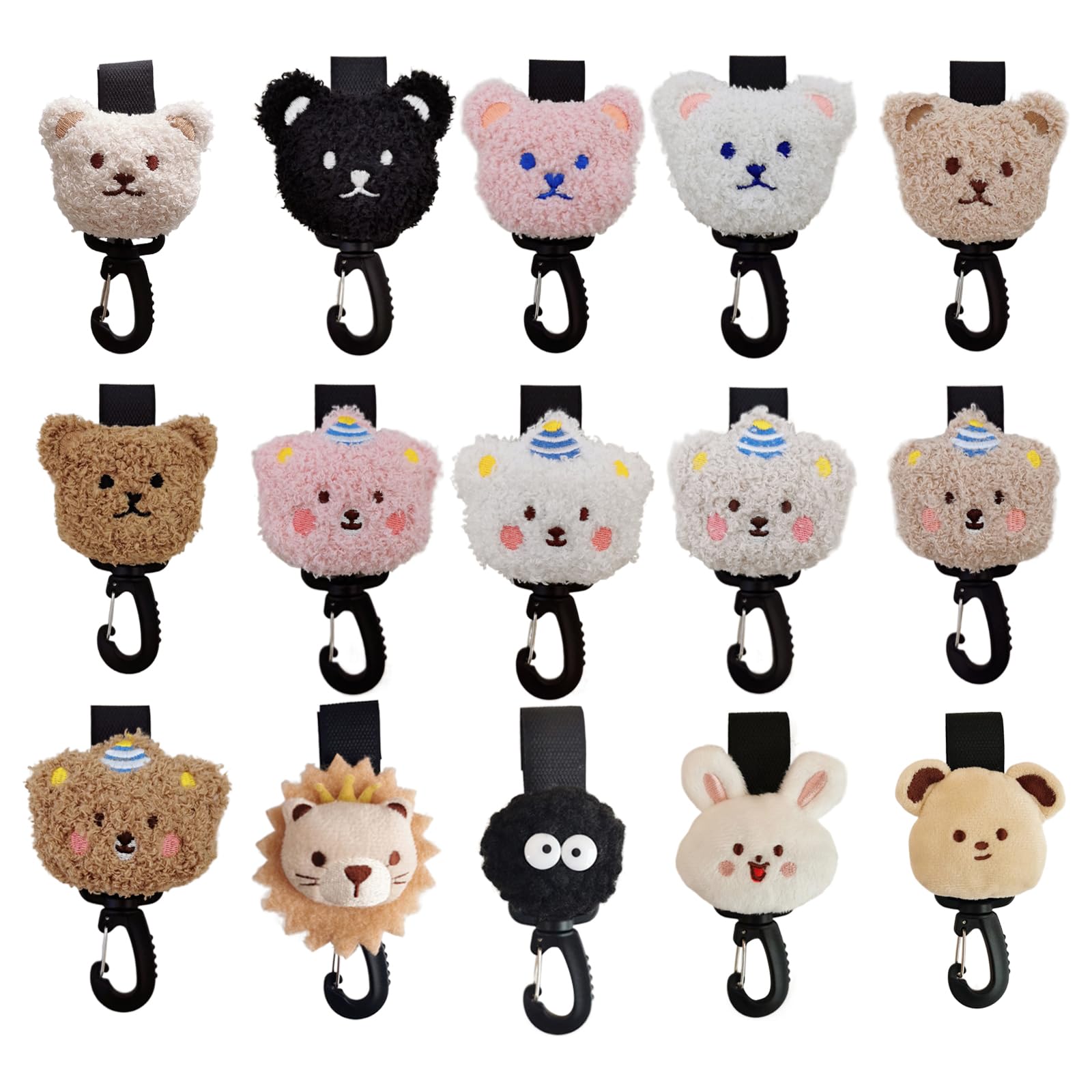 CHENGBEI Baby Stroller Hooks Buggys Organizer Hook Stroller Clips and 360 Degree Pram Clip Stroller Accessory for Pushchair Pram Clip