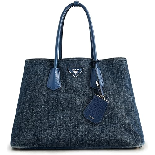 Women's Pre-Loved Prada Tote Bag, Denim