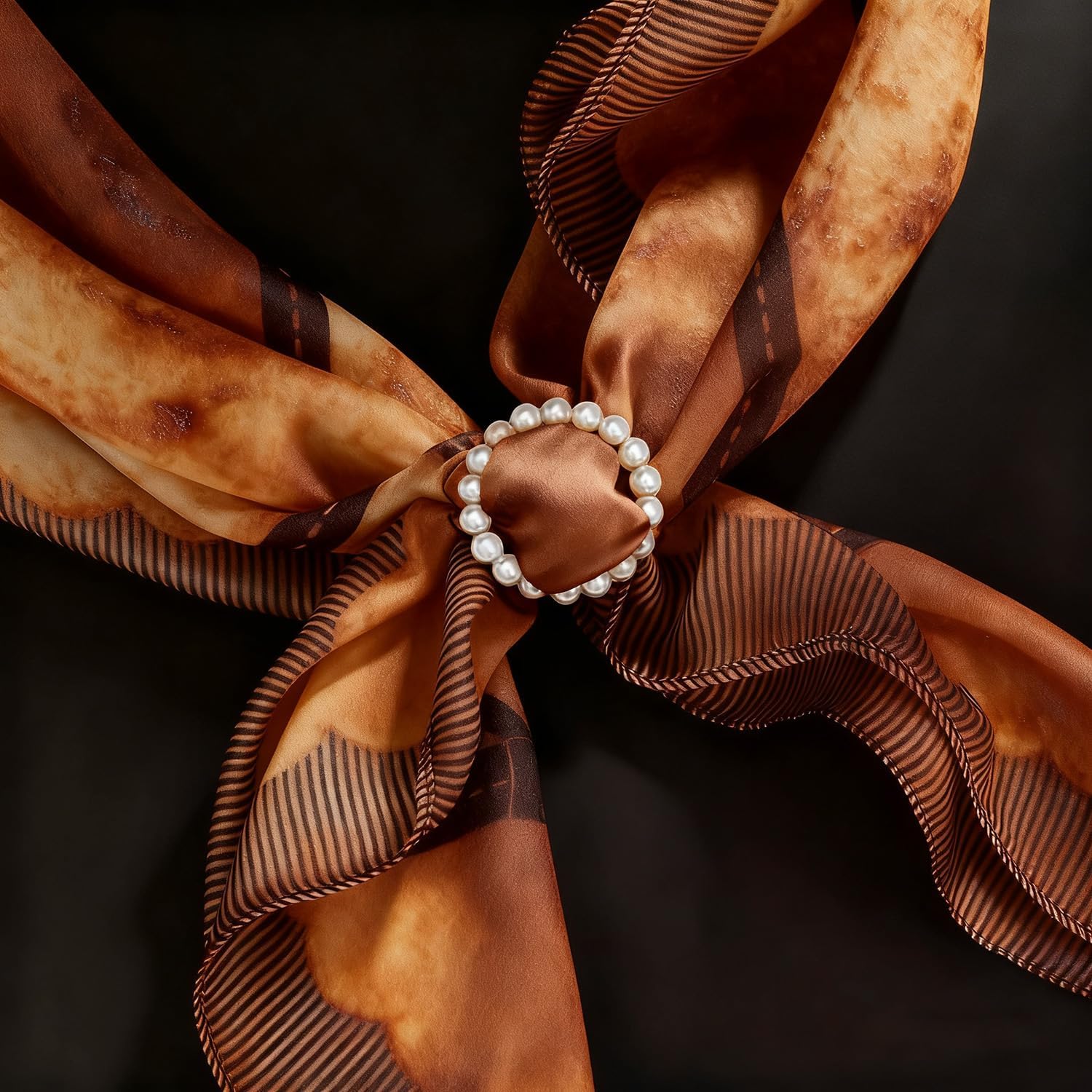 11PCS Scarf Ring Clip T-shirt tie clip for Women Fashion Metal Round Circle Clip Buckle Clothing Waist Tightene with 1 Storage Box - Image 7