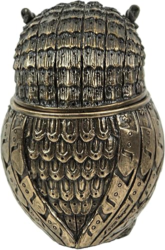 Miniatura 3 de Veronese Design Figura de resina de búho steampunk de 3 38 pulgadas con acabado de bronce fundido