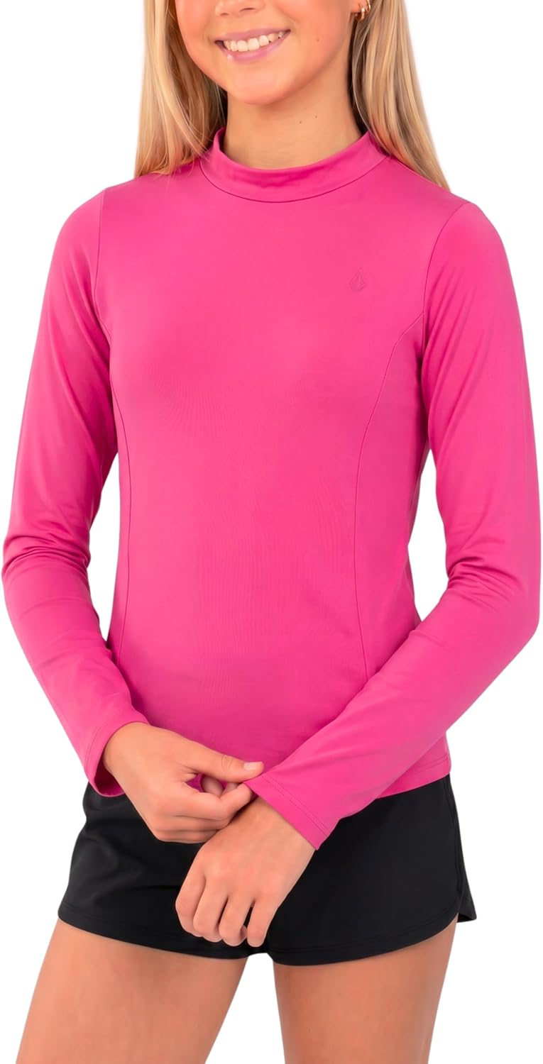 Volcom Girls Rash Guard for Girls Long Sleeve Swim Shirt SPF50+
