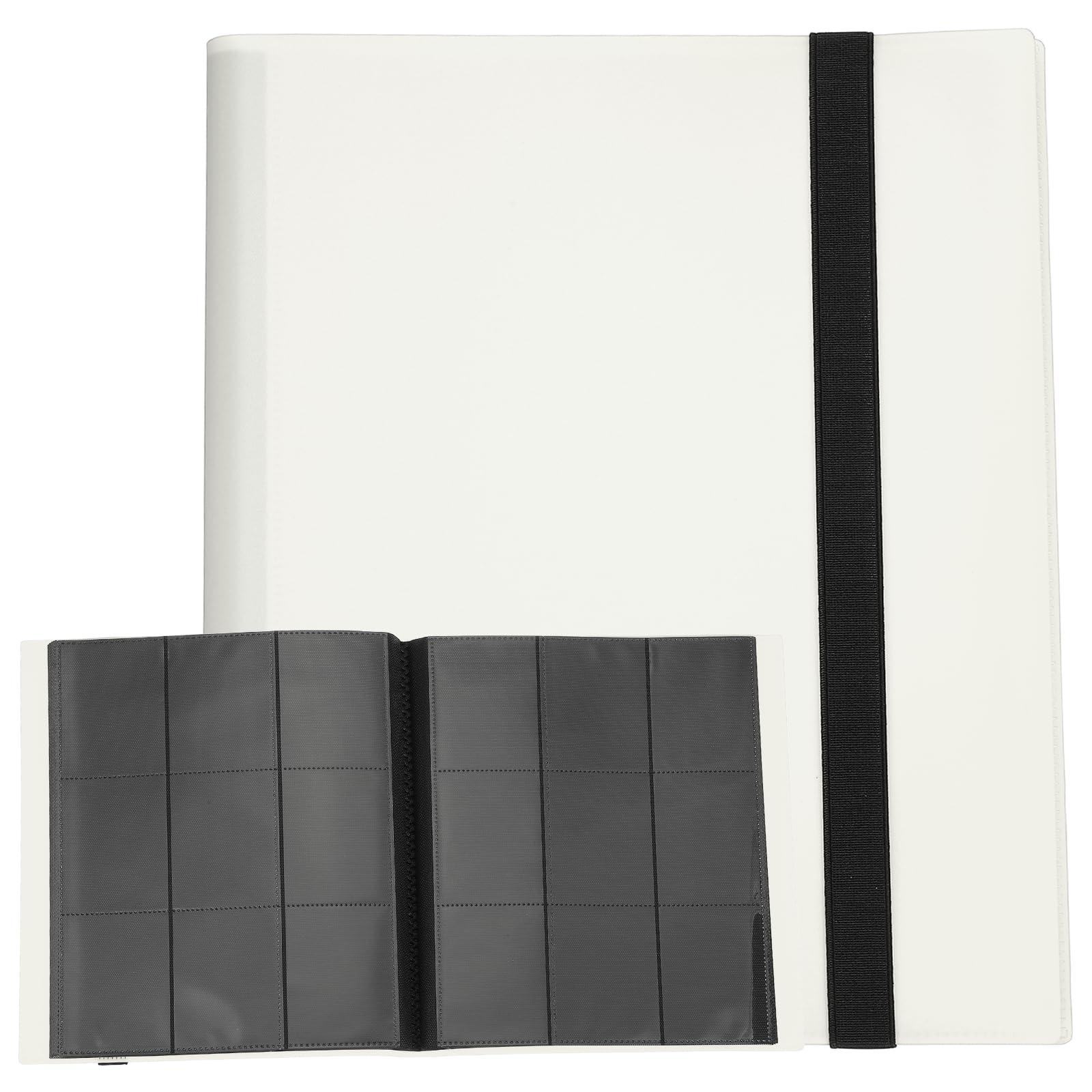 Classeur de cartes à collectionner 540 emplacements album pour JCG cartes de jeu et sport blanc