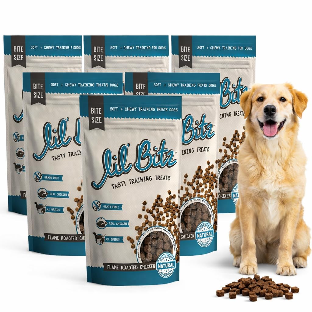 Lil' Bitz Flame Roasted Chicken Training Treats
