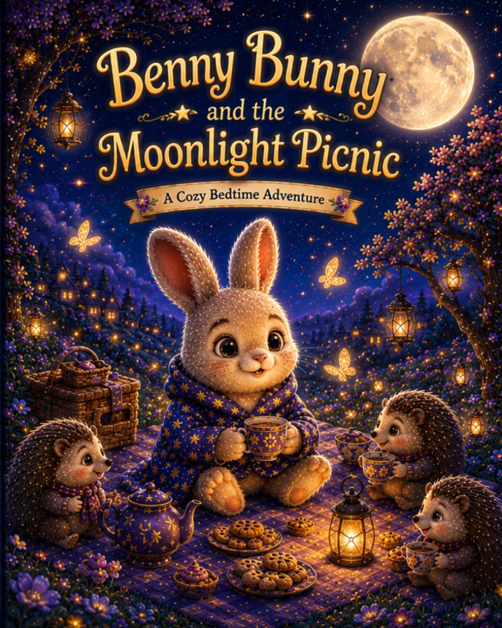 Benny Bunny and the Moonlight Picnic: A Cozy Bedtime Adventure for Kids Ages 4-8 (Benny Bunny Adventures)