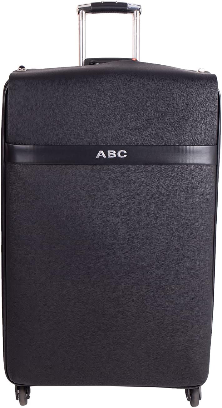ABC Stylish 29-Inch Lightweight Durable Travel Luggage Trolley Suitcase/Bag for Men Women (BLACK| Large)