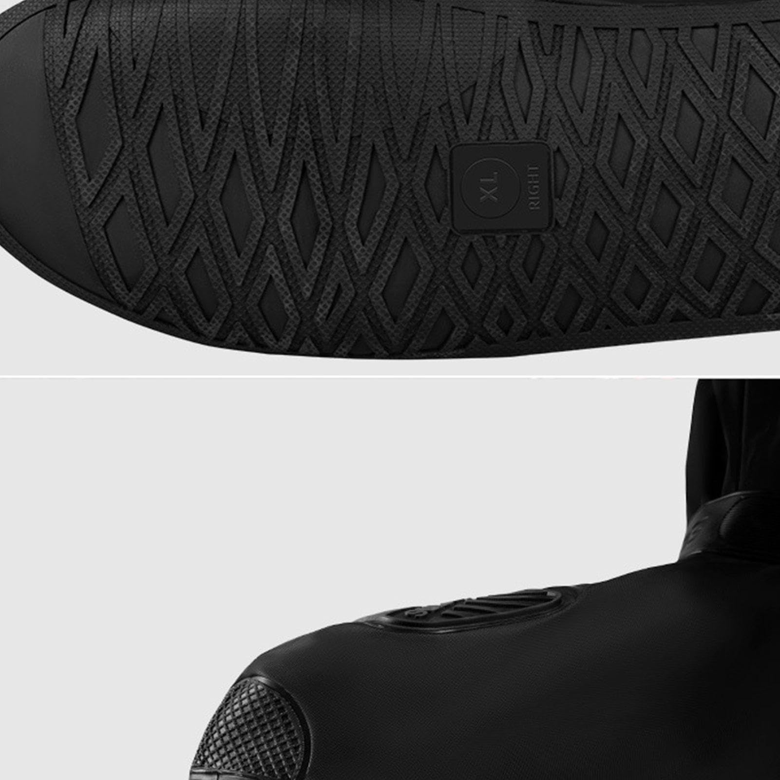 4 Copriscarpe Impermeabili | Stivali da Pioggia riutilizzabili con riflettore - Abbigliamento Protettivo per Esterni copristivali da Pioggia per Scooter, Ciclismo, Caccia, Campeggio, Pittura