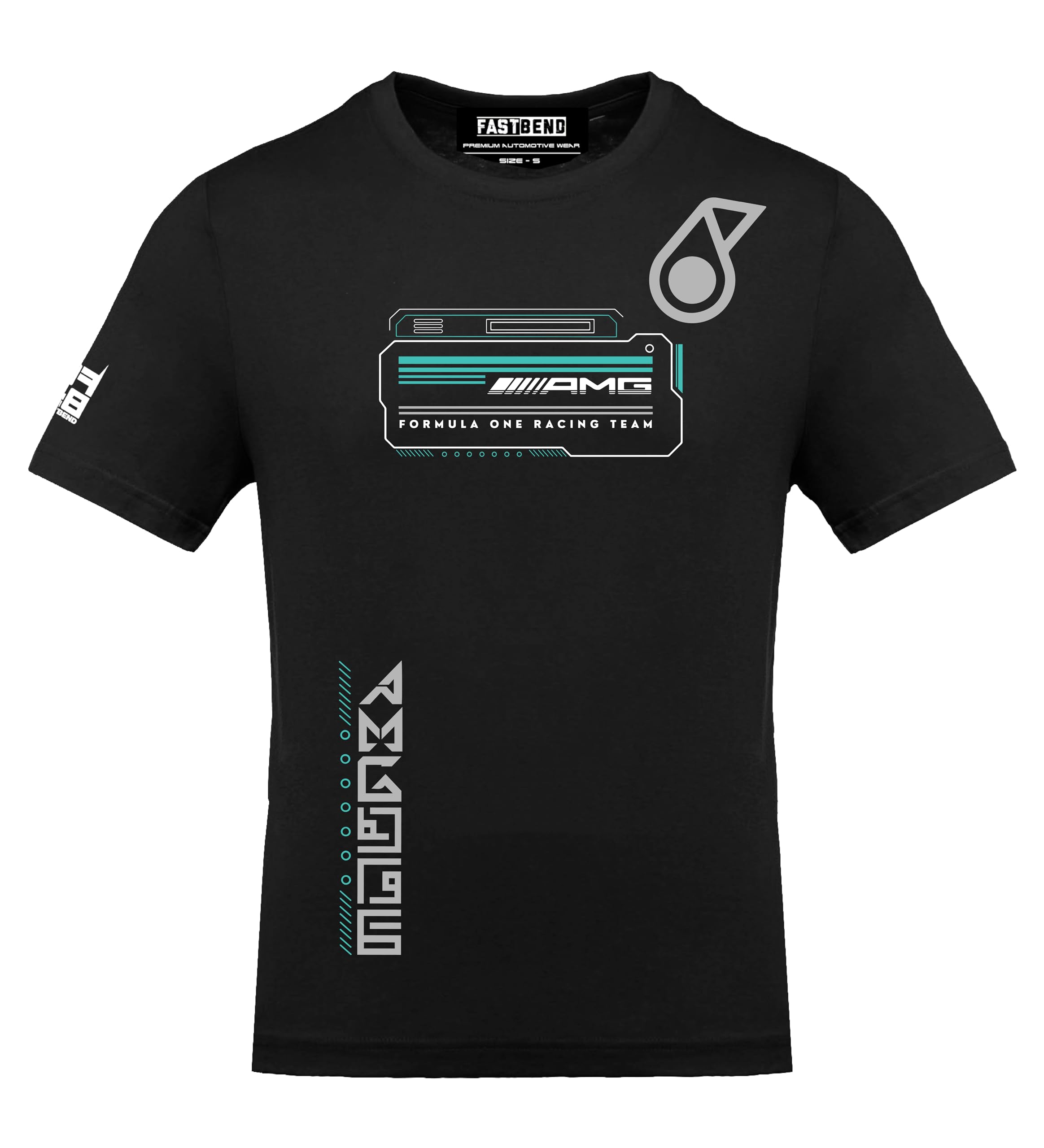 TF 385 - AM GTechP etronas Form ula One Racing Funky Automotive Offroad Car Racing Premium Cotton Tee Tshirt