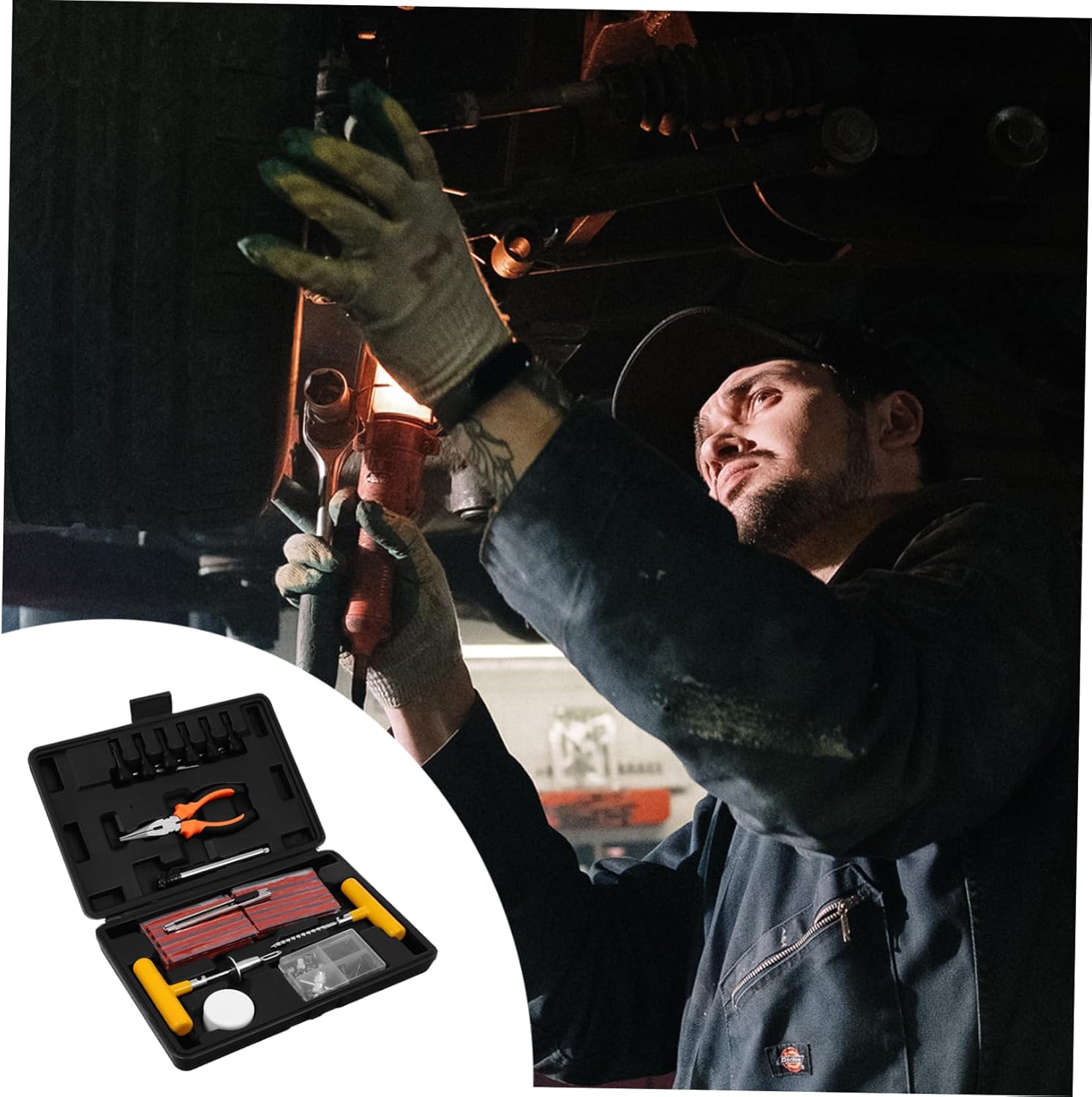 100pcs Tire Repair Tool Kit Car Tire Repair Motorcycle Repairing Kit Wheel