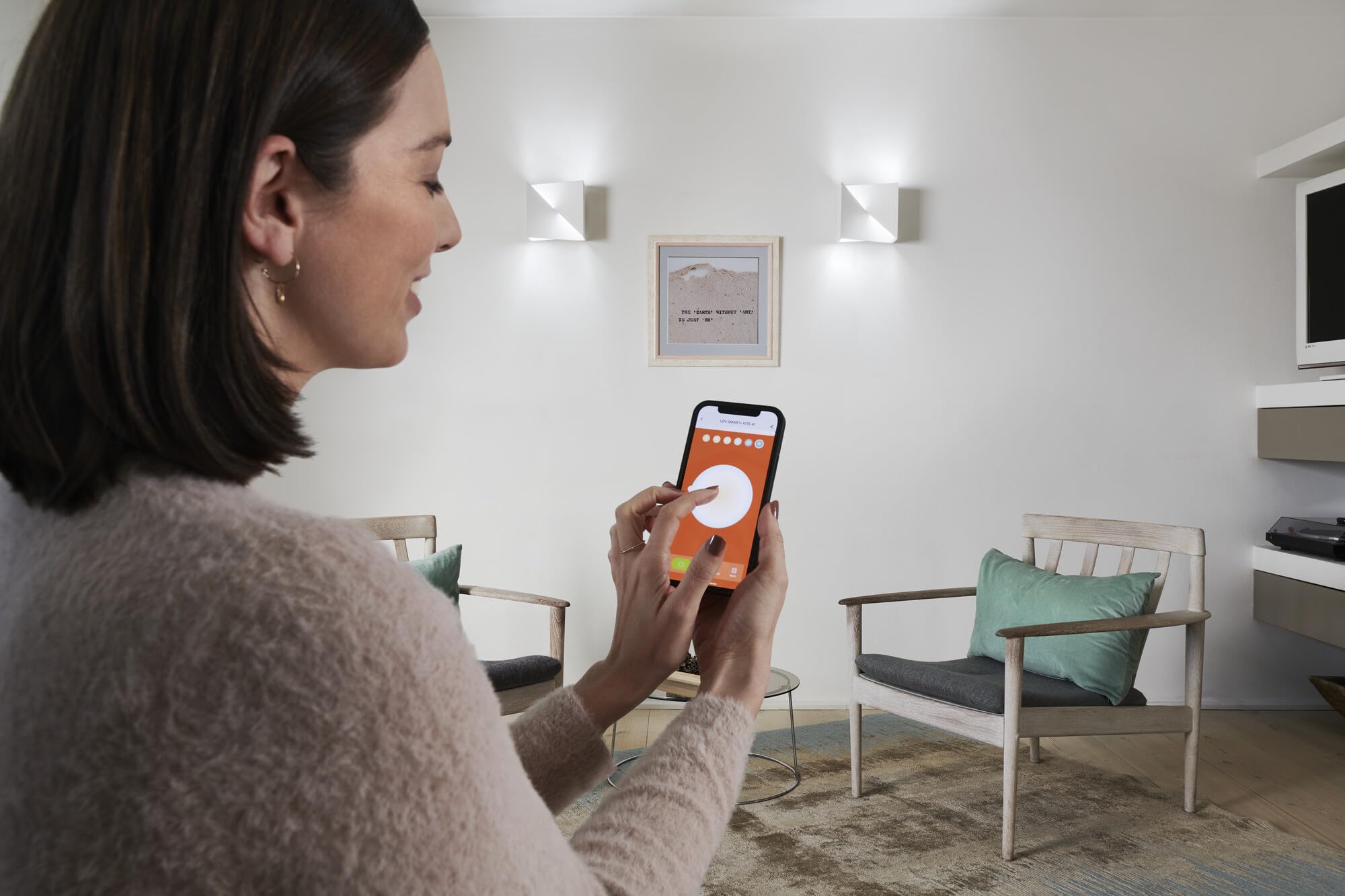 OSRAM SMART+ Matter Wall Swan Lampa ścienna LED Biała 200x200mm, 23W, 1300lm, TW 3000-6500K, WiFi, Alexa, Gips